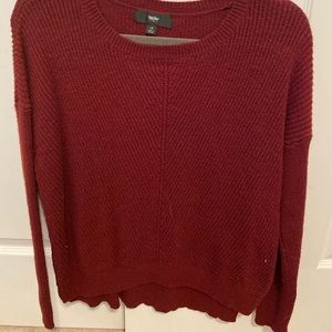 Burgundy sweater